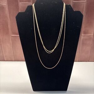 3 Chain Necklaces, NWOT, Gold And Rose Gold